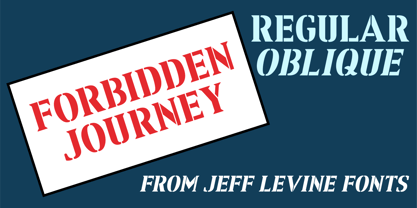 Forbidden Journey JNL Font Poster 1