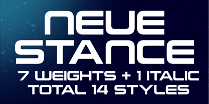 Neue Stance Font Poster 1