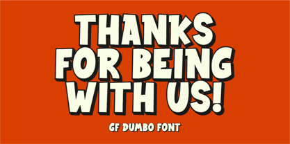 GF Dumbo Font Poster 9