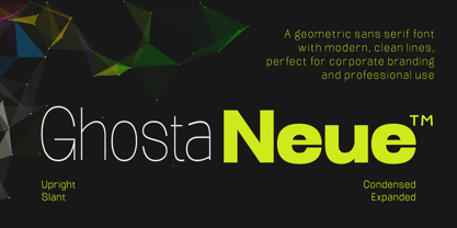 Ghosta Neue Font Poster 1