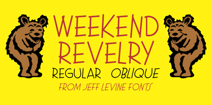 Weekend Revelry JNL Font Poster 1