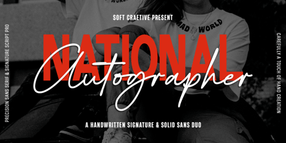 National Autographer Font Poster 1