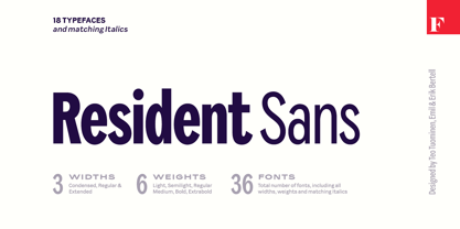 Resident Font Poster 1