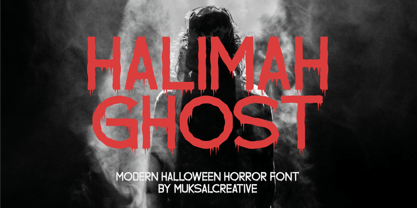 Halimah Ghost Font Poster 1