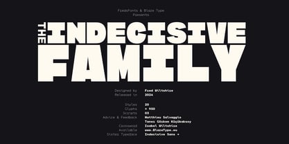 Indecisive Mono Variable Font Poster 1