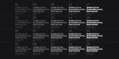 Indecisive Mono Variable Font Poster 2