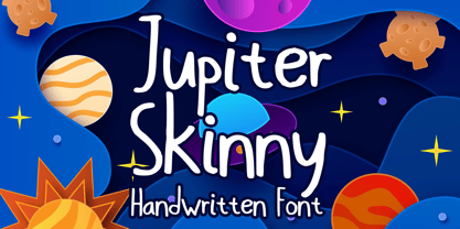 Jupiter Skinny Font Poster 1