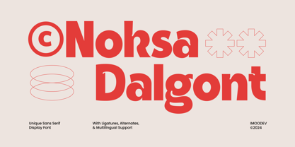 Noksa Dalgont Font Poster 1