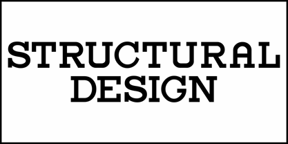 Structural Design JNL Font Poster 2