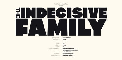 Indecisive Sans Variable Font Poster 1