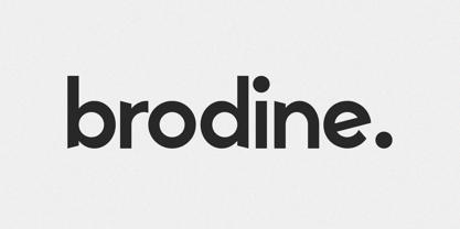 Brodine Font Poster 1