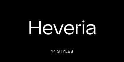 Heveria Font Poster 1