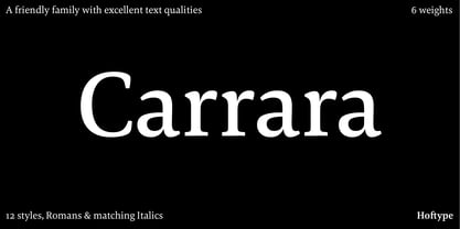 Carrara Font Poster 1