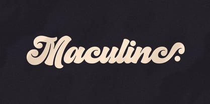 Maculinc Bold Script Font Poster 1