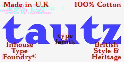 Tautz Font Poster 8