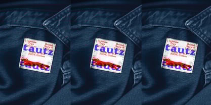 Tautz Font Poster 3