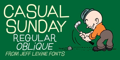 Casual Sunday JNL Font Poster 1