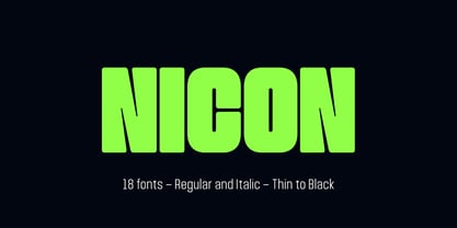 Nicon Font Poster 1