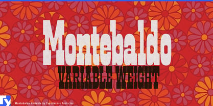 Montebaldo Variable Font Poster 1