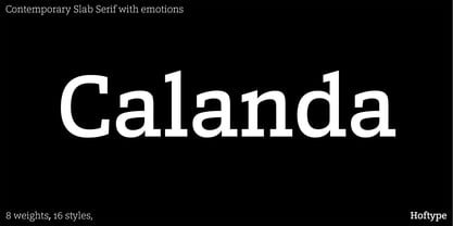 Calanda Font Poster 1