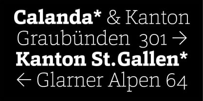 Calanda Font Poster 5