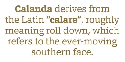 Calanda Font Poster 2