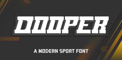 Dooper Sport Font Poster 5