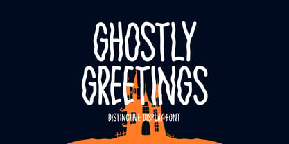 Ghostly Greetings Font Poster 1