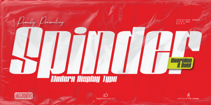 Spinder Font Poster 1