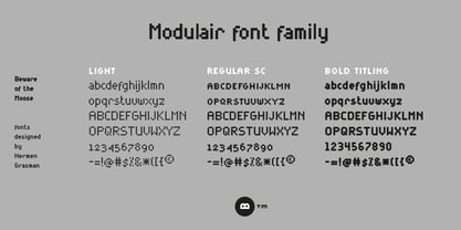 Modulair Font Poster 2