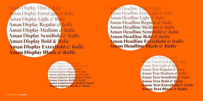 Aman Font Poster 2