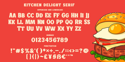 Kitchen Delight Font Poster 12