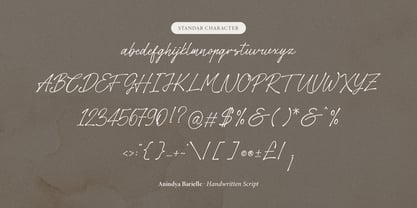 Anindya Barielle Font Poster 11