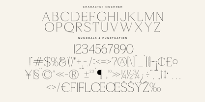 Mochreh Font Poster 7