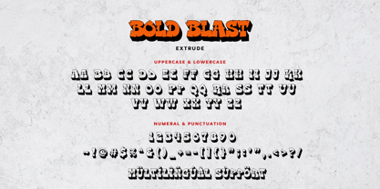 Bold Blast Font Poster 15