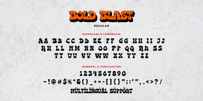 Bold Blast Font Poster 14