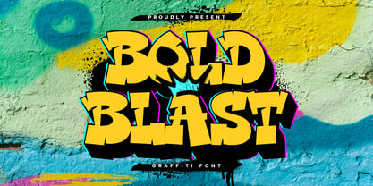 Bold Blast Font Poster 1