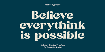 Miches Font Poster 10