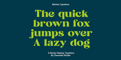 Miches Font Poster 12