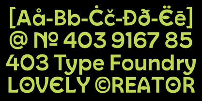 403 Odeka Font Poster 2