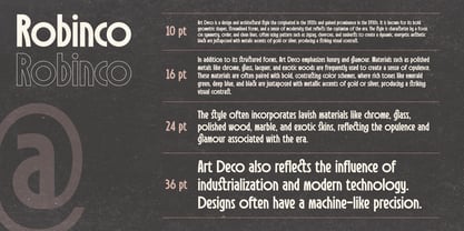 Robinco Font Poster 11