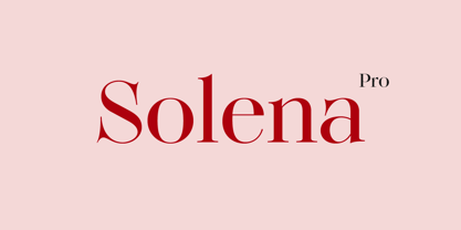 Solena Pro Font Poster 1