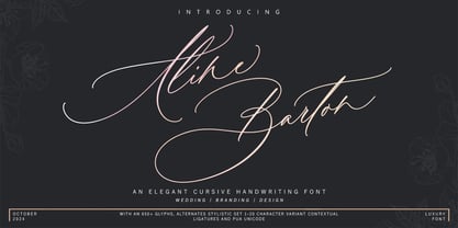 Aline Barton Font Poster 1