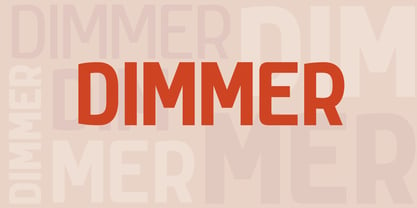 Dimmer Font Poster 1