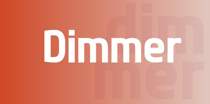 Dimmer Font Poster 4