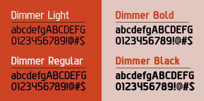 Dimmer Font Poster 3