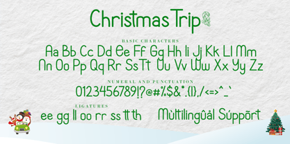 Christmas Trip Font Poster 8