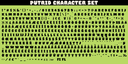 Putrid Font Poster 6