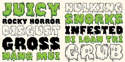 Putrid Font Poster 2