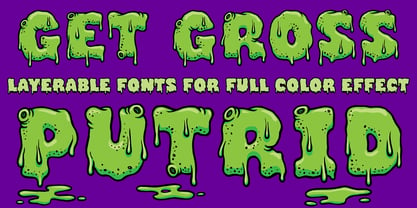 Putrid Font Poster 1